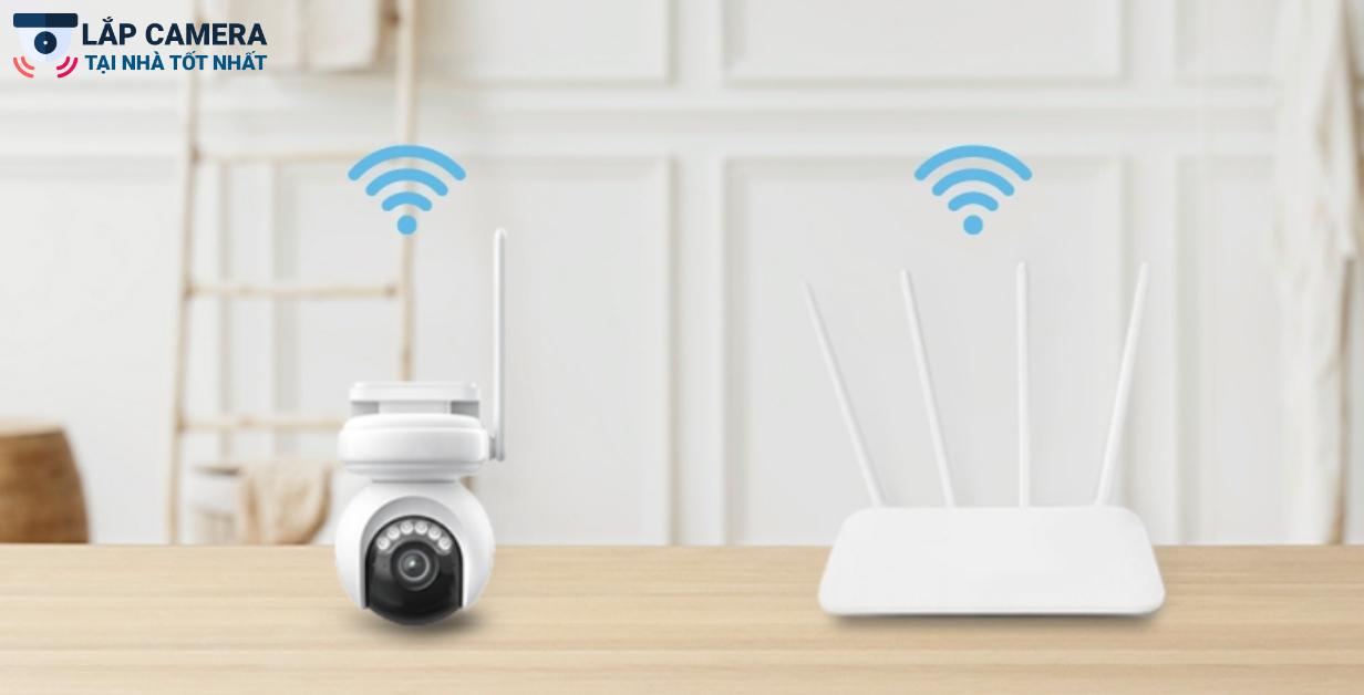 Đặt camera gần router