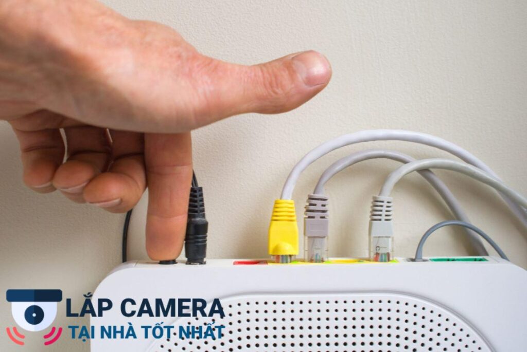 Khởi động lại router wifi