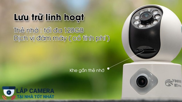 Camera Yoosee 2 mắt trong nhà T2T-8L