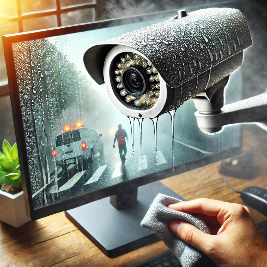 Camera bị mờ do đọng hơi nước