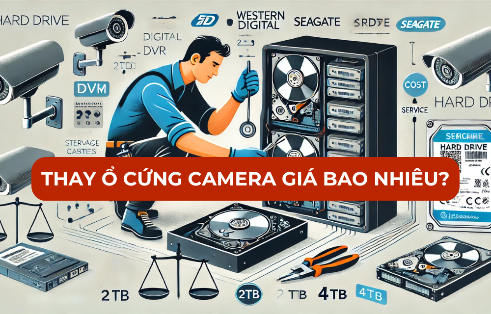 Thay ổ cứng camera giá bao nhiêu